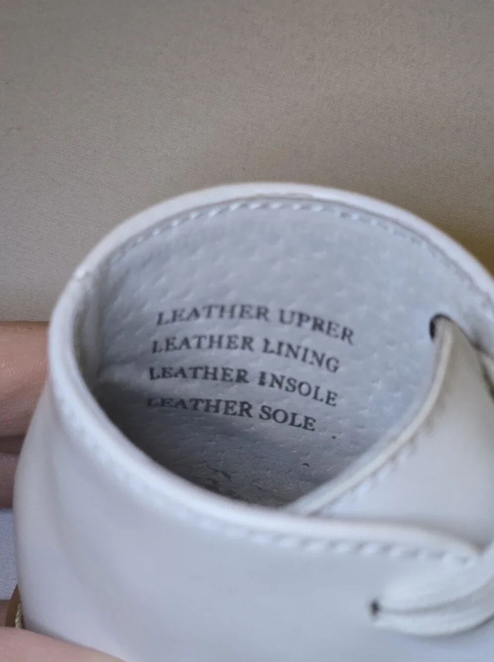 Caroo Walker White Leather Lace-Up Baby Boots Christening First Walking Shoes